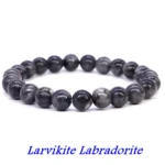 Grey Beaded Fashion Bracelet – Elastic Fit – Non-Precious Materials