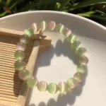 Handmade Style Pastel Beaded Bracelet with Soft Color Design