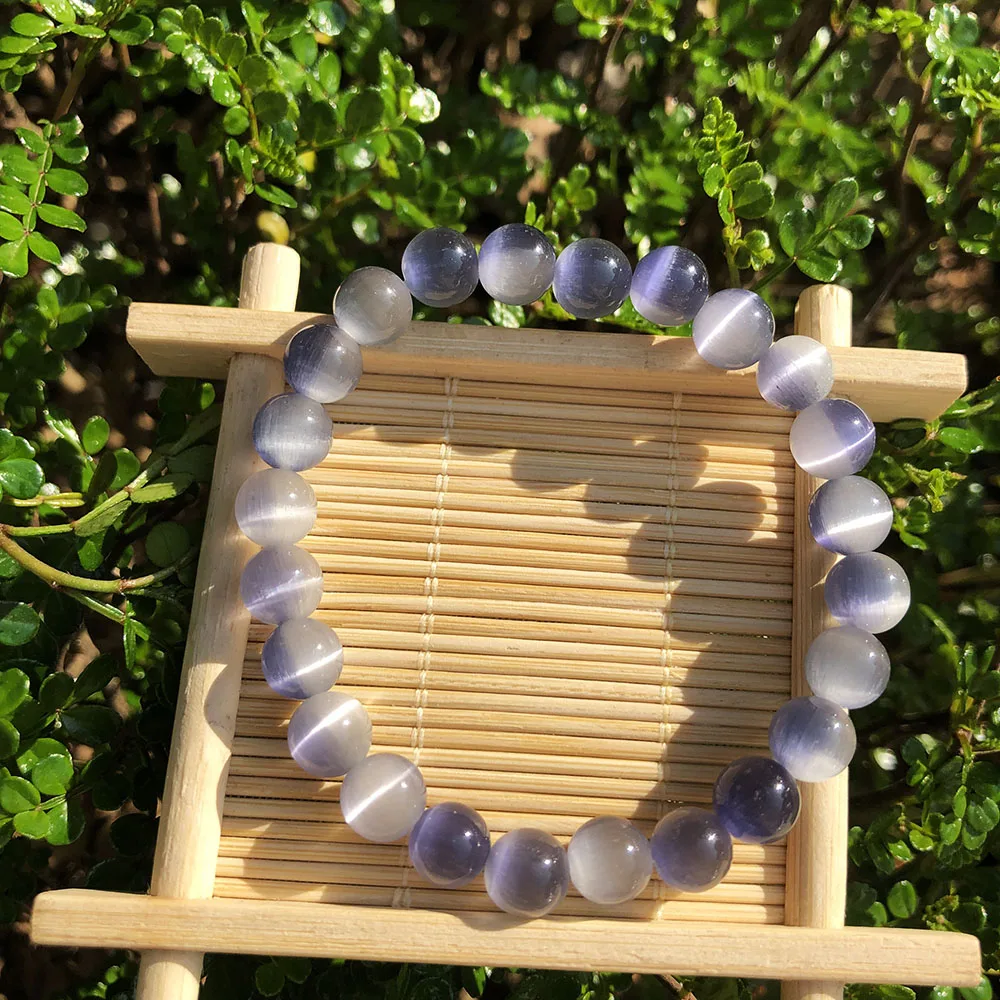 kf-Sa8419275a75749609f6b1283238c6ec8Y Grey Beaded Fashion Bracelet – Elastic Fit – Non-Precious Materials - Image 1