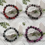 Multi-Color Beaded Fashion Bracelet – Elastic Fit – Non-Precious Materials