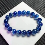 Blue Beaded Fashion Bracelet – Elastic Fit – Non-Precious Materials
